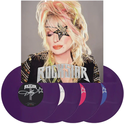 Dolly Parton - Rockstar (Indie Exclusive, Purple Color Vinyl, Alternate Cover) (4 LP) - Joco Records