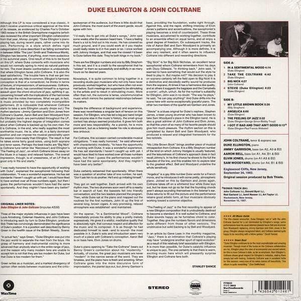 Duke Ellington - Duke Ellington & John Coltrane (Limited Edition, Remastered) (LP) - Joco Records