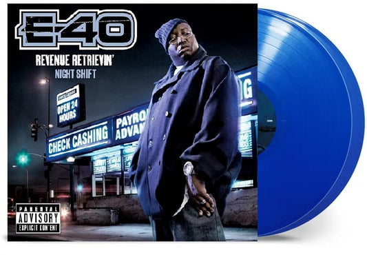 E-40 - Revenue Retrievin': Night Shift (Limited Edition, Midnight Blue Vinyl) (2 LP) - Joco Records