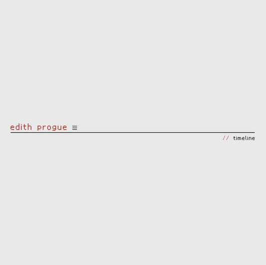 Edith Progue - Timeline (Vinyl) - Joco Records