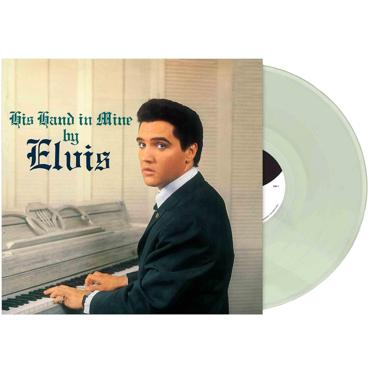 Elvis Presley - His Hand In Mine (Limited Edition, Aqua Blue Vinyl) (LP) - Joco Records