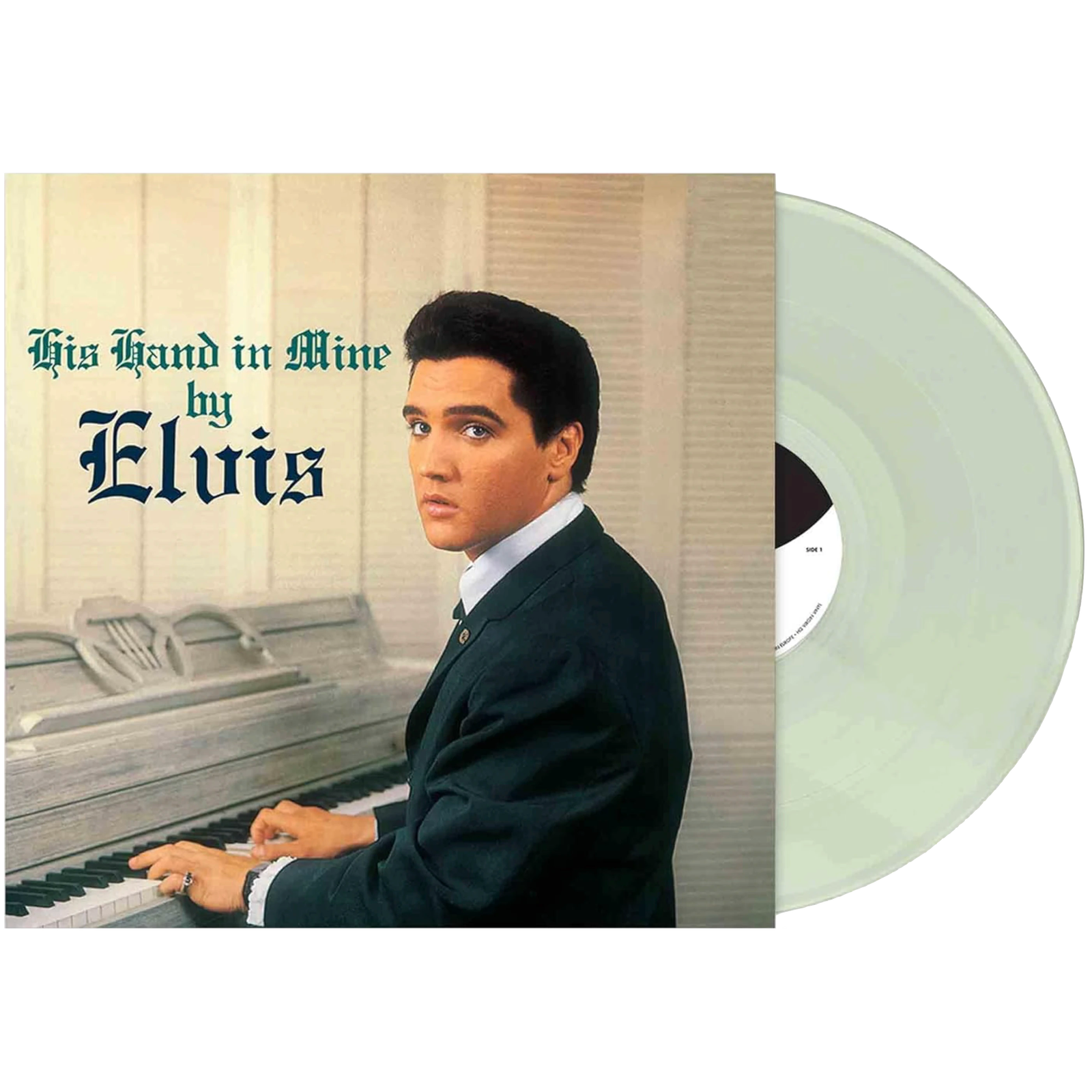 Elvis Presley - His Hand In Mine (Limited Edition, Aqua Blue Vinyl) (LP) - Joco Records