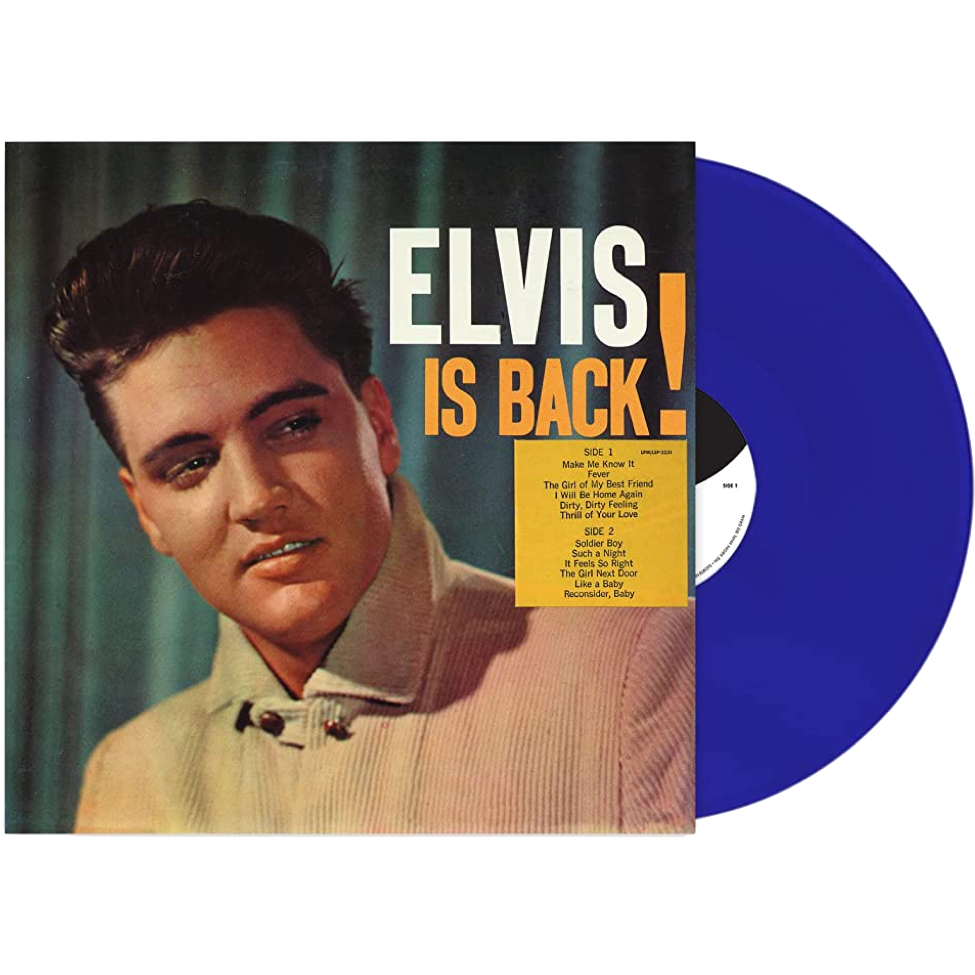 Elvis Presley - Is Back! (Limited Edition, Blue Vinyl) (LP) - Joco Records