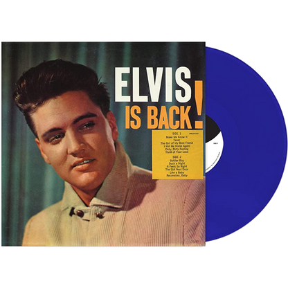 Elvis Presley - Is Back! (Limited Edition, Blue Vinyl) (LP) - Joco Records