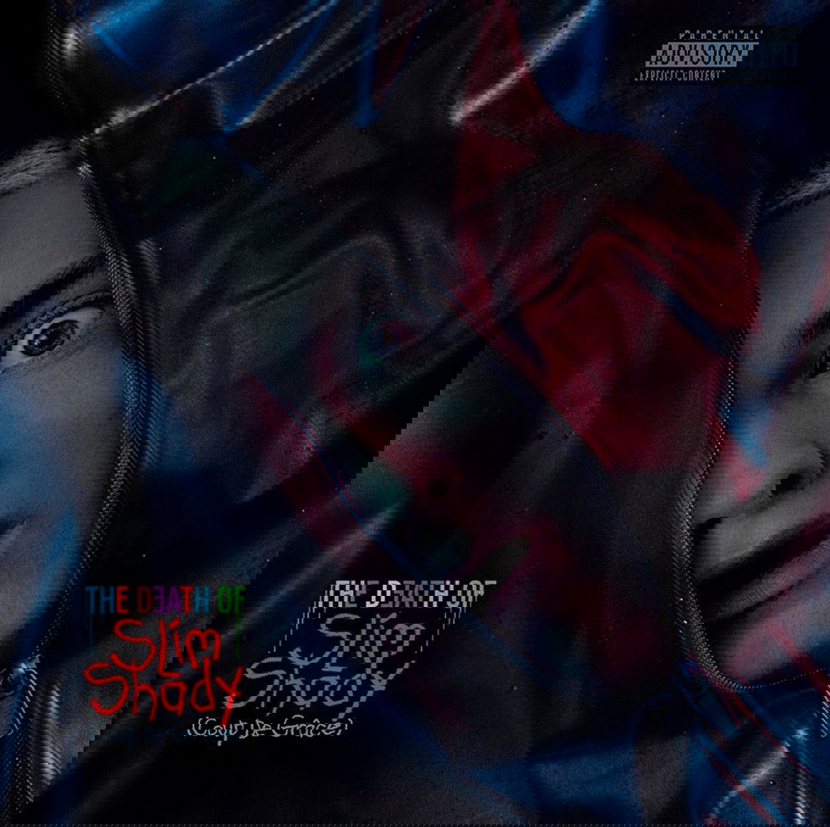 Eminem - The Death Of Slim Shady (Coup De Grâce) (Explicit Content) (Vinyl, Red, Blue) (2 LP) - Joco Records