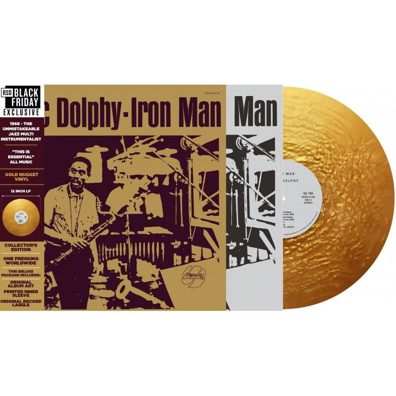 Eric Dolphy - Iron Man (RSD 11.2023 Exclusive, Gold Vinyl) (LP) - Joco Records