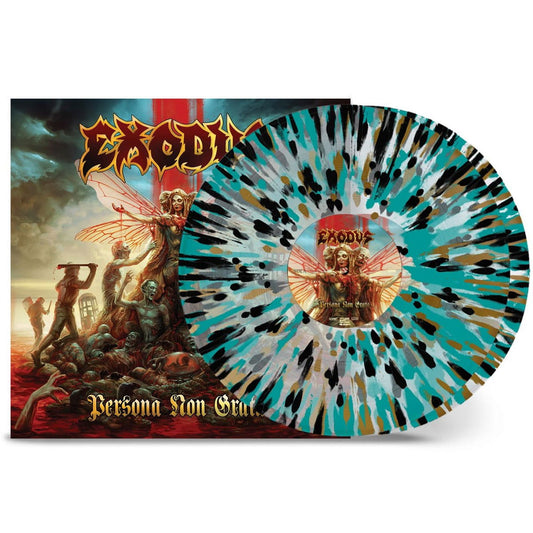 Exodus - Persona Non Grata (Clear W/ Gold & Black & Turquoise Splatter Color Vinyl) (2 LP) - Joco Records