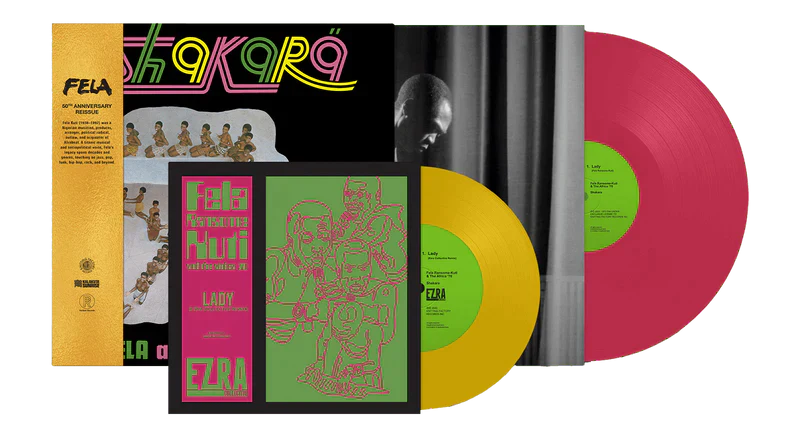 Fela Kuti - Shakara (with Bonus 7", Anniversary Edition, Pink & Yellow Vinyl) (LP) - Joco Records