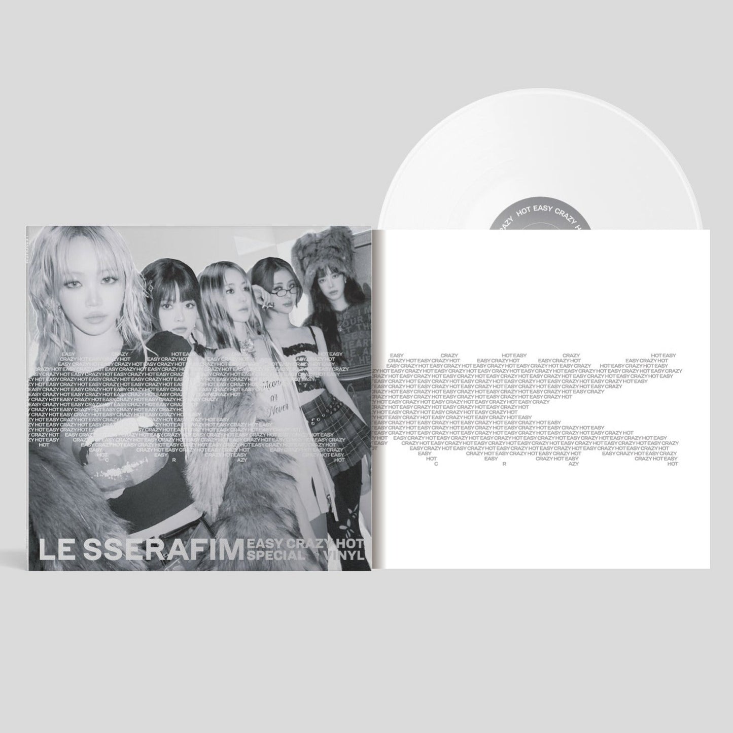 Le Sserafim - Easy-Crazy-Hot (Limited Edition, Silver White Vinyl) (LP)