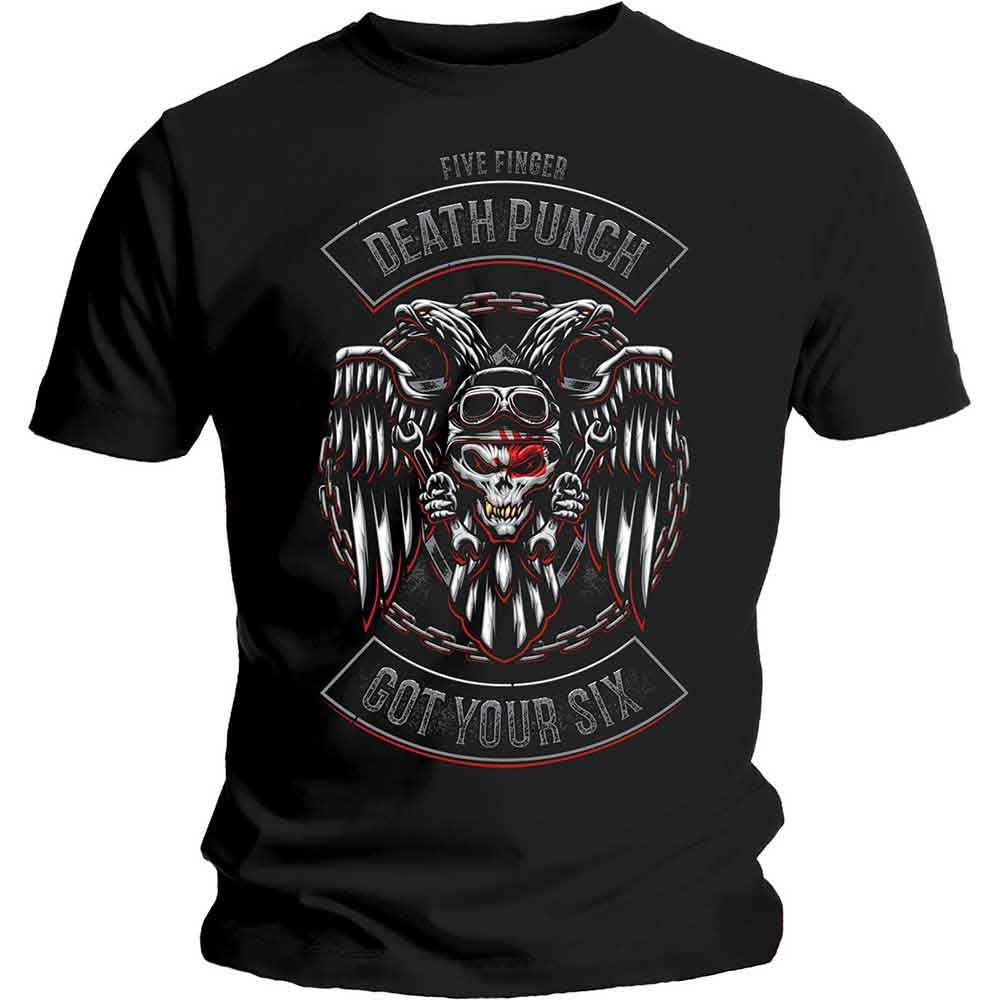 Five Finger Death Punch - Biker Badge (T-Shirt) - Joco Records
