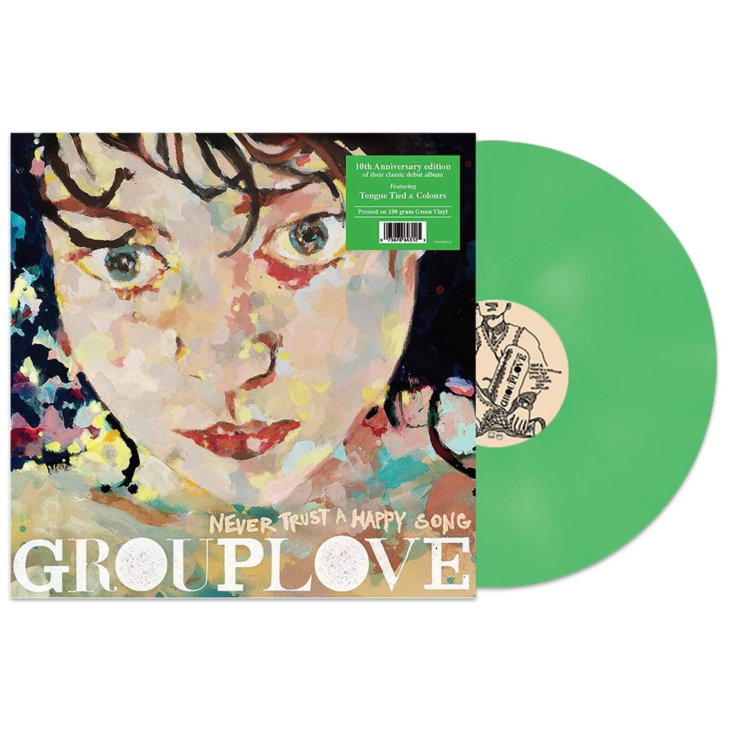 Grouplove - Never Trust A Happy Song (Limited Edition, 10-Year Anniversary, Green Color Vinyl) (LP) - Joco Records