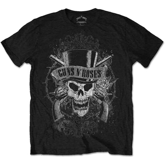 Guns N' Roses - Faded Skull Tee (T-Shirt) - Joco Records