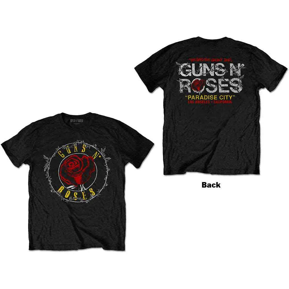 Guns N' Roses - Rose Circle Paradise City (T-Shirt) - Joco Records