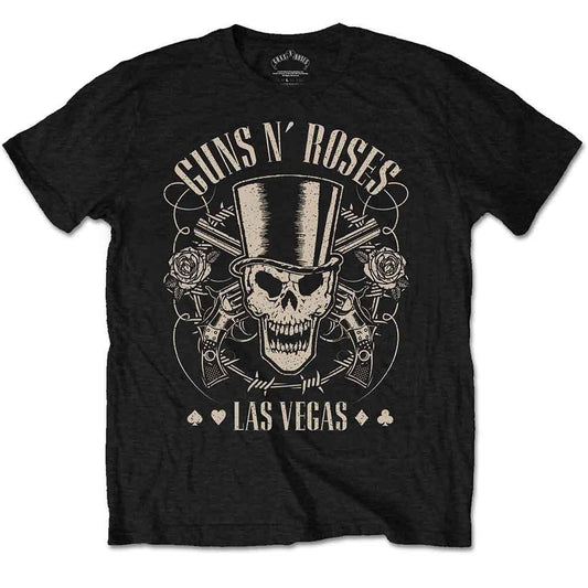 Guns N' Roses - Top Hat, Skull & Pistols Las Vegas (T-Shirt) - Joco Records