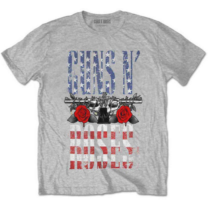 Guns N' Roses - US Flag in Logo (T-Shirt) - Joco Records