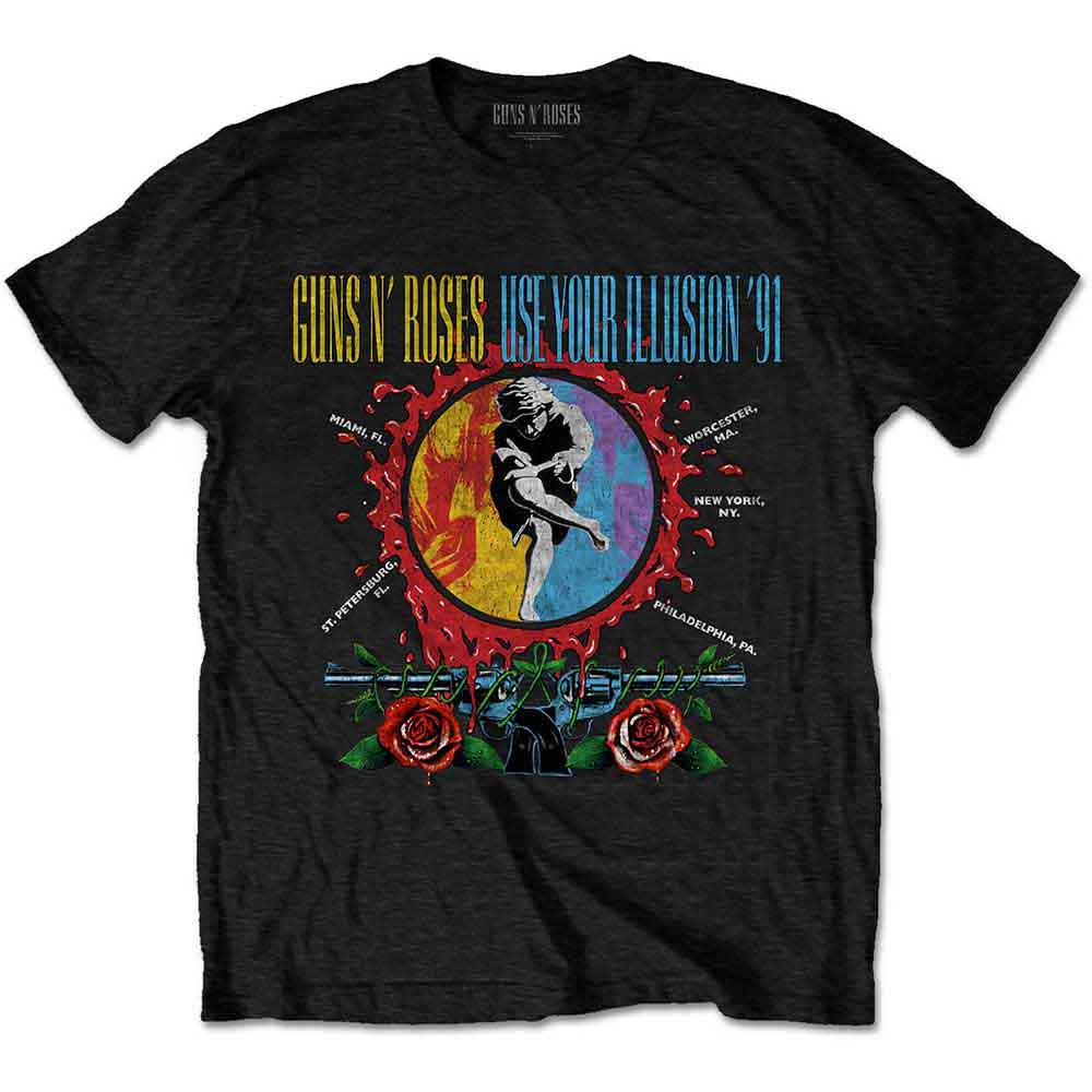 Guns N' Roses - Use Your Illusion Circle Splat (T-Shirt) - Joco Records