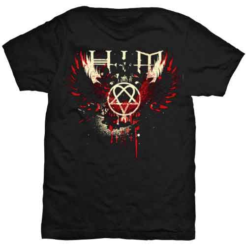 Him - Wings Splatter (T-Shirt) - Joco Records