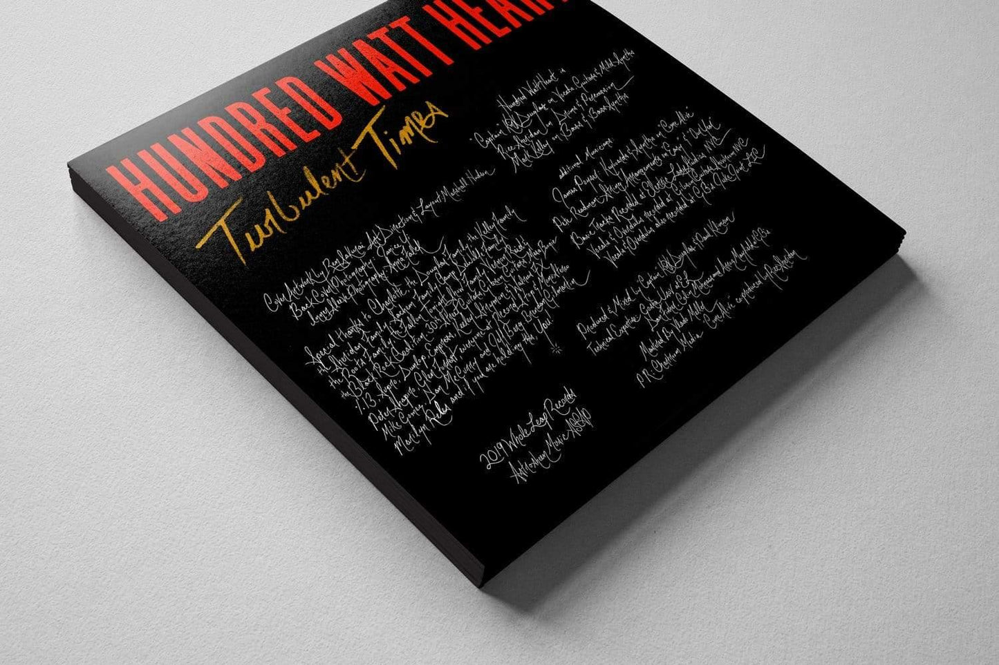 Hundred Watt Heart - Turbulent Times (Limited Edition, 180 Gram Translucent Blue Vinyl) - Joco Records