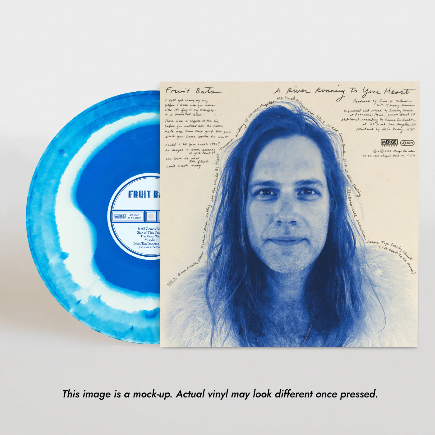 Fruit Bats - A River Running to Your Heart (Blue & Bone Vinyl, Indie Exclusive, Limited Edition) - Joco Records