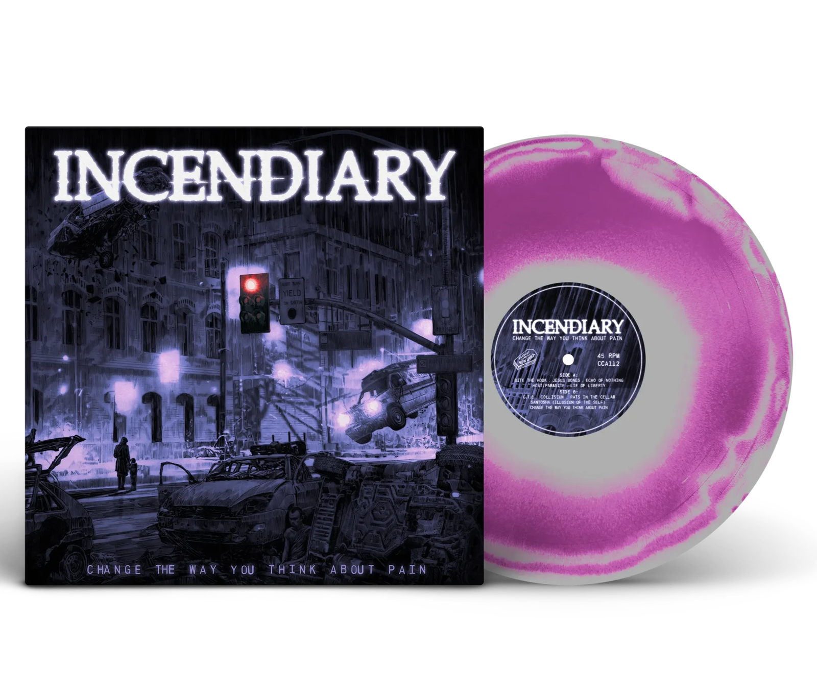 Incendiary - Change The Way You Think About Pain (Indie Exclusive, Gray & Violet Vinyl) (LP) - Joco Records