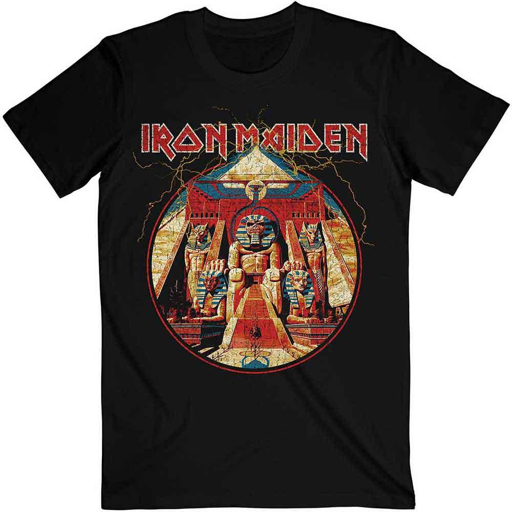 Iron Maiden - Powerslave Lightning Circle (T-Shirt) - Joco Records