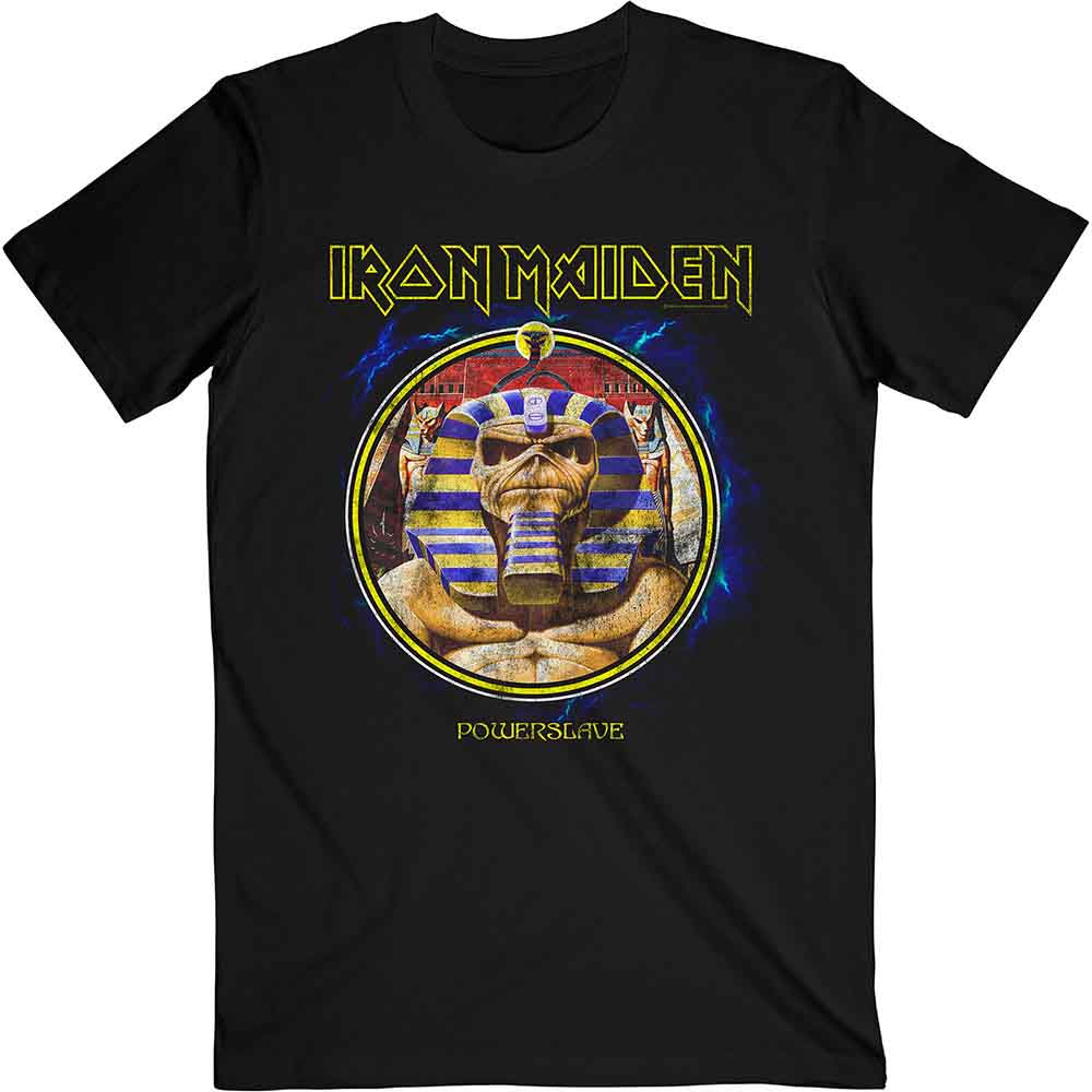 Iron Maiden - Powerslave Mummy Circle (T-Shirt) - Joco Records