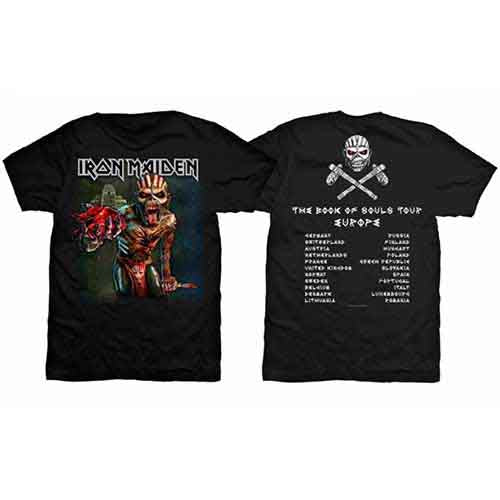 Iron Maiden - The Book Of Souls European Tour V.1 (T-Shirt) - Joco Records