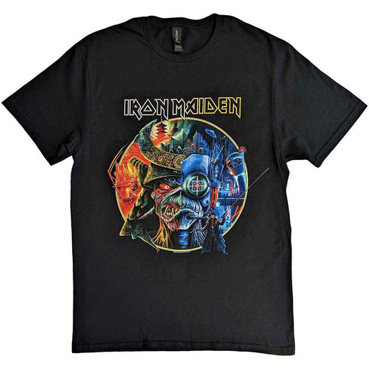 Iron Maiden - The Future Past Tour '23 Circle Art (T-Shirt) - Joco Records