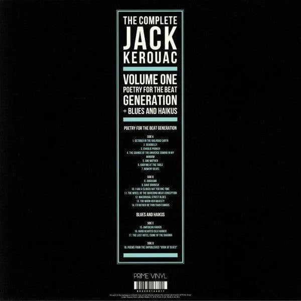 Jack Kerouac - The Complete Jack Kerouac, Vol. 1 (2 LP) - Joco Records