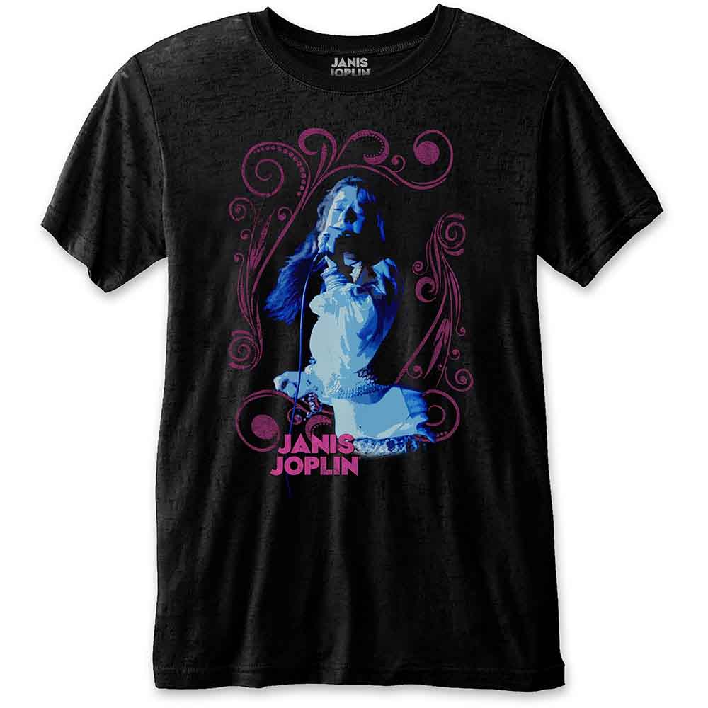Janis Joplin - Floral Frame (T-Shirt) - Joco Records