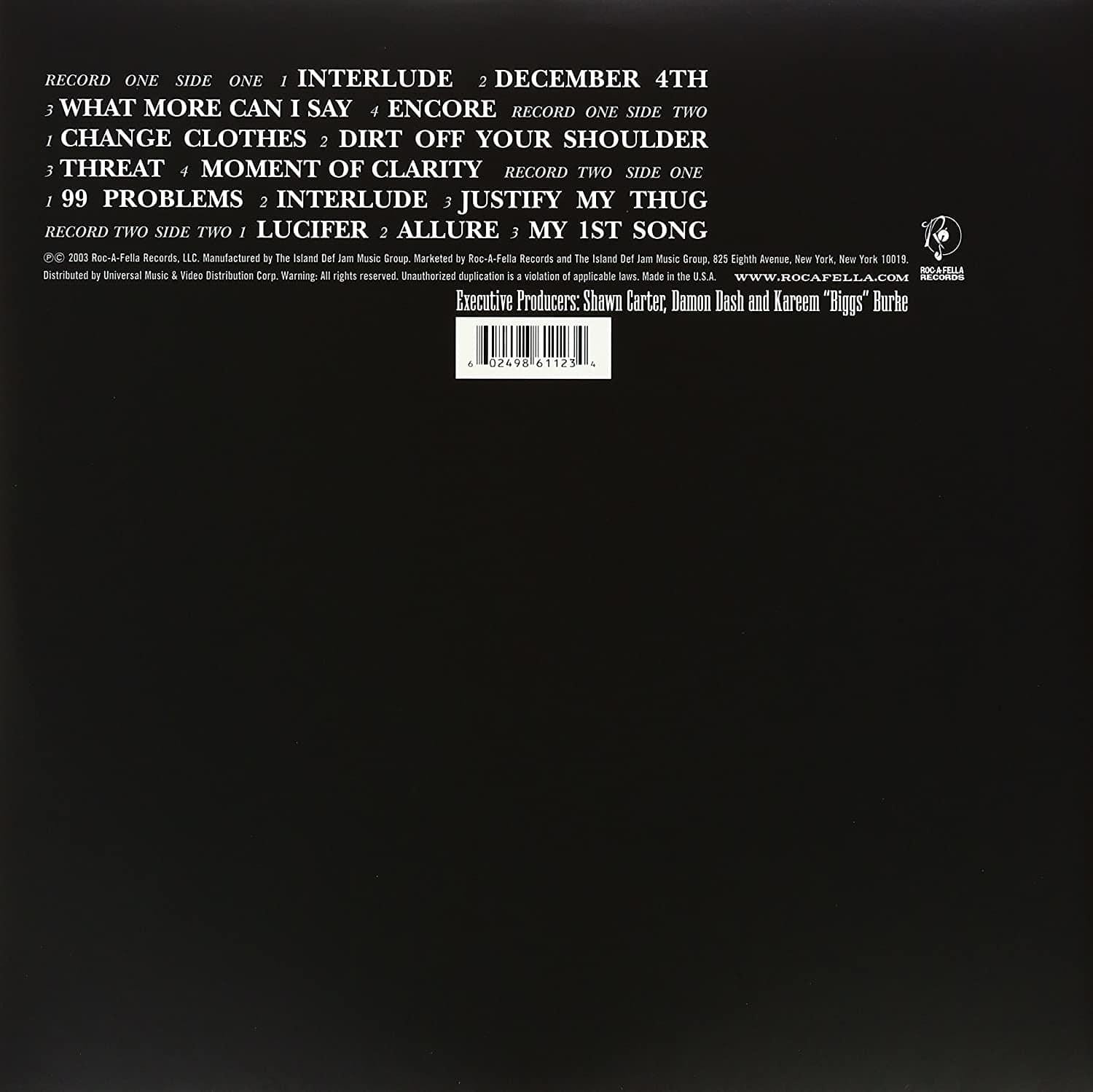 Jay-Z - The Black Album (Explicit, Gatefold Sleeve) (2 LP) - Joco Records