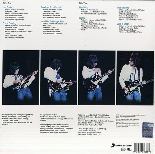 Jeff Beck - Wired (Limited Edition Import, Blueberry Vinyl) (LP) - Joco Records