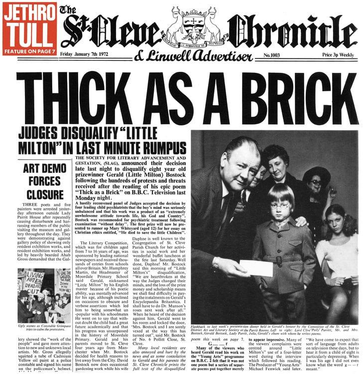 Jethro Tull - Thick As A Brick (50th Anniversary Edition)  (Vinyl) - Joco Records