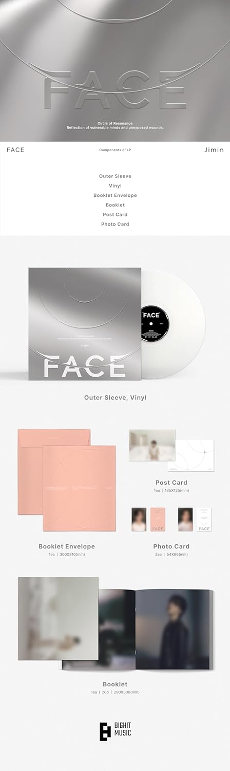 Jimin (BTS) - FACE (Limited Edition, Opaque White Vinyl) (LP) - Joco Records