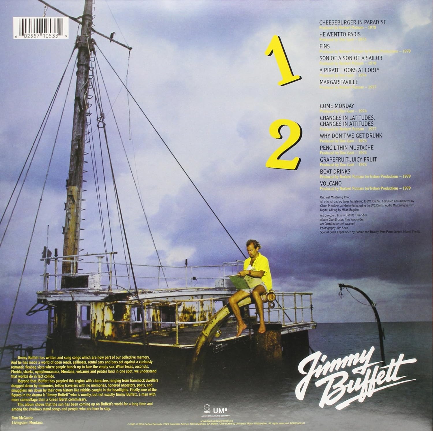 Jimmy Buffett - Songs You Know By Heart (Greatest Hits) (LP) - Joco Records