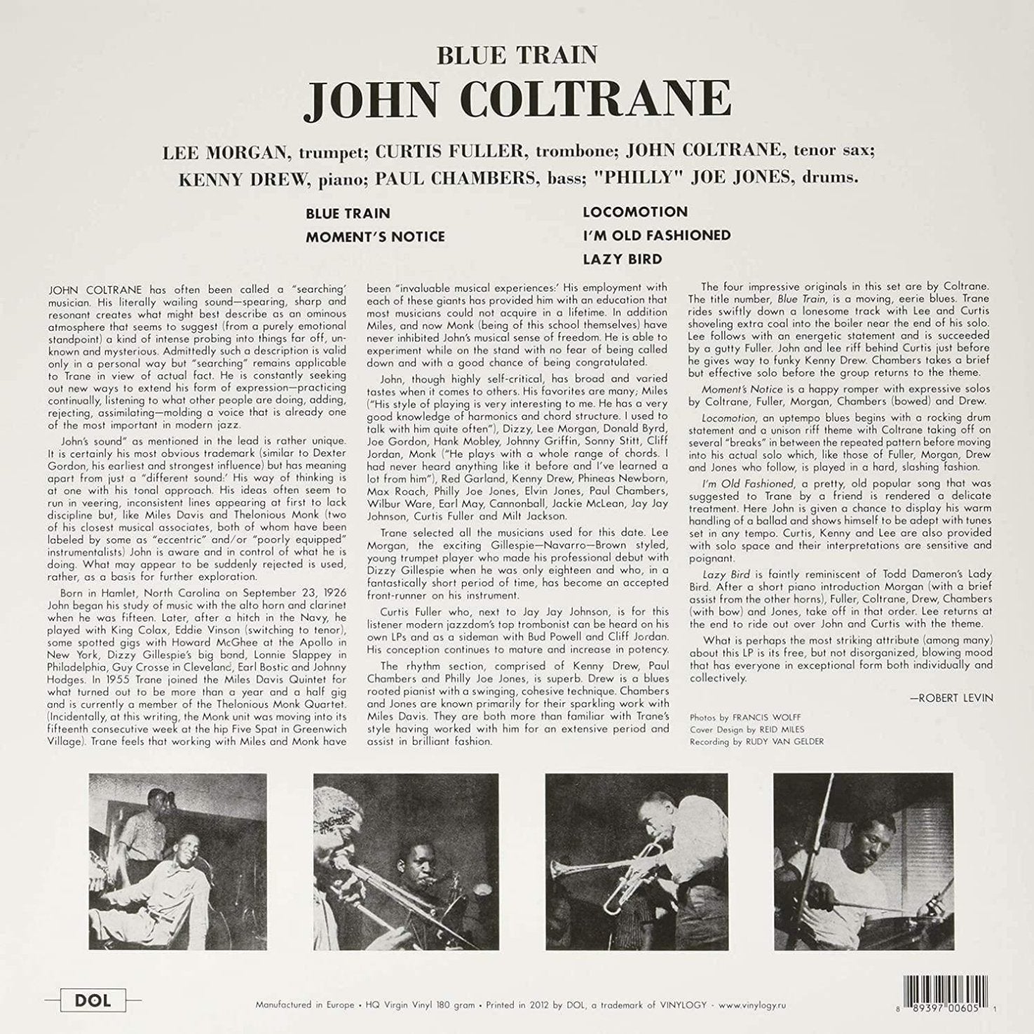 John Coltrane - Blue Train (Limited Edition, 180 Gram, Blue Vinyl) (LP) - Joco Records