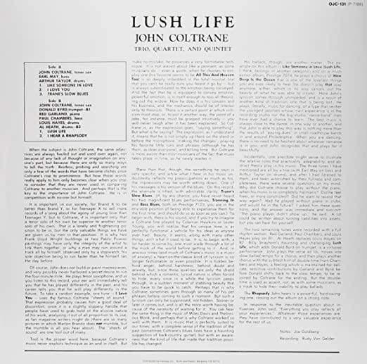 John Coltrane - Lush Life (Remastered) (LP) - Joco Records