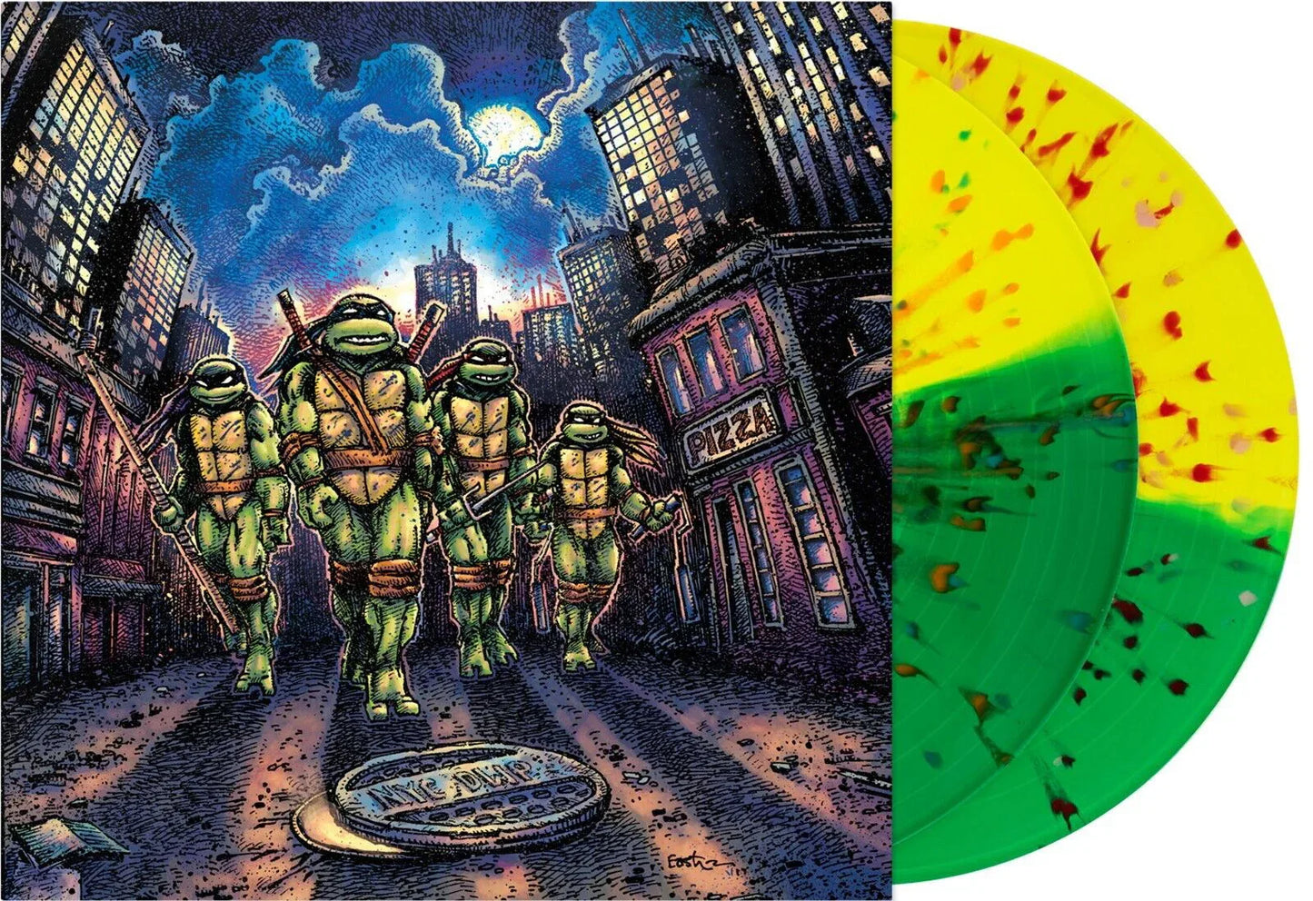 John Du Prez - Teenage Mutant Ninja Turtles (Original Soundtrack) (Turtle Mask Splatter Color Vinyl) (2 LP) - Joco Records