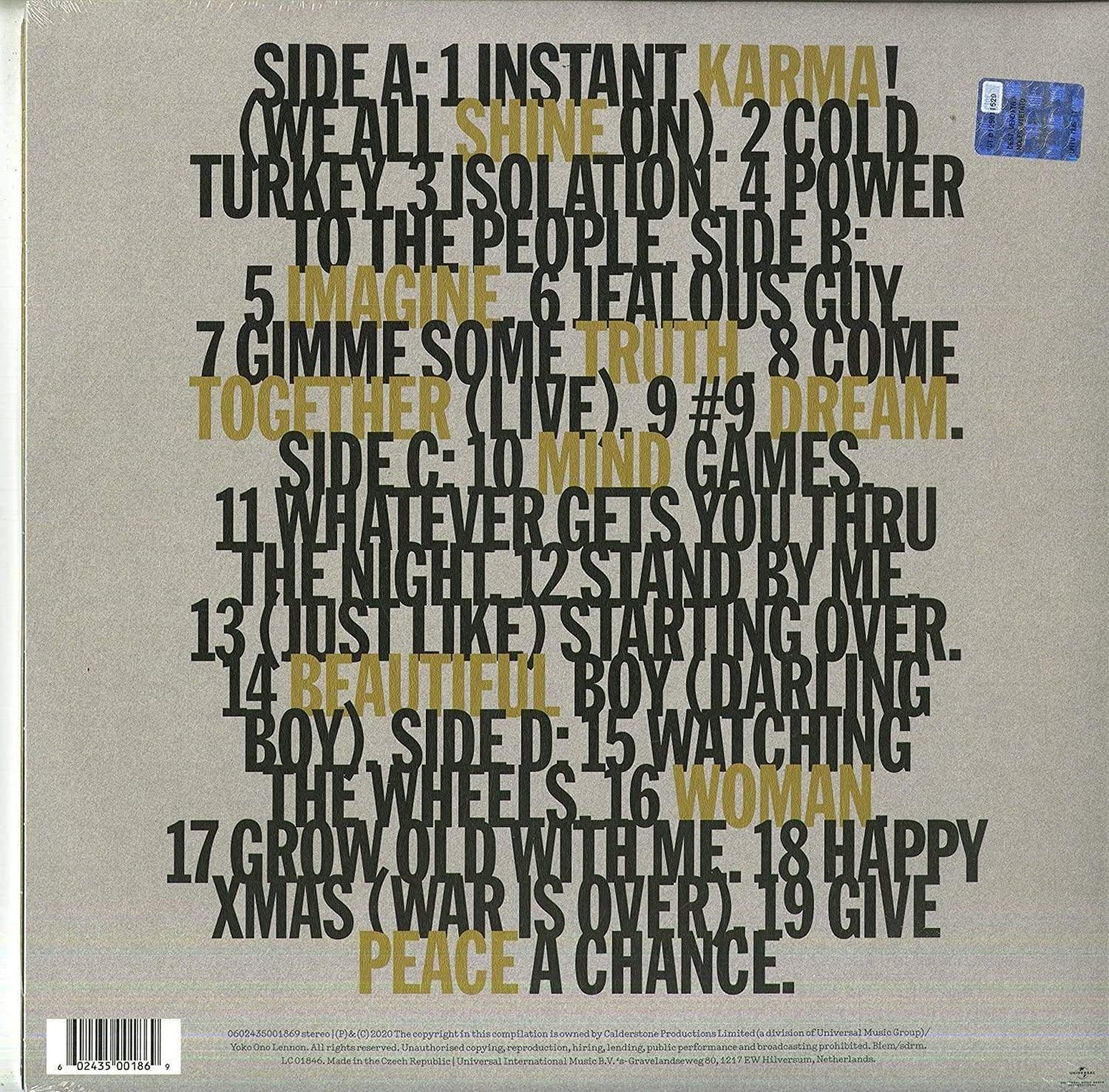 John Lennon - Gimme Some Truth. (Limited Edition, Gatefold, 180 Gram) (2 LP) - Joco Records