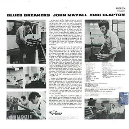 John Mayall - Blues Breakers With Eric Clapton (Limited Edition Import, Light Blue Vinyl) (LP) - Joco Records