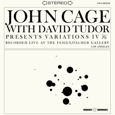 John With David Tudor Cage - Variations Iv (Clear Vinyl) - Joco Records