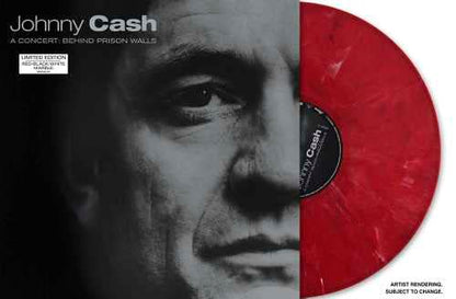 Johnny Cash - A Concert: Behind Prison Walls (Limited Edition, Red, Black, & White Marble Color Vinyl) - Joco Records