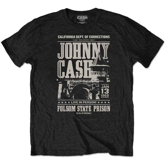 Johnny Cash - Prison Poster (T-Shirt) - Joco Records