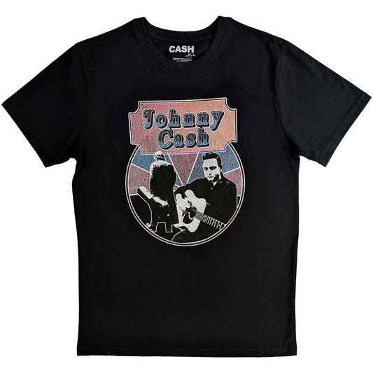 Johnny Cash - Walking Guitar & Front On (T-Shirt) - Joco Records