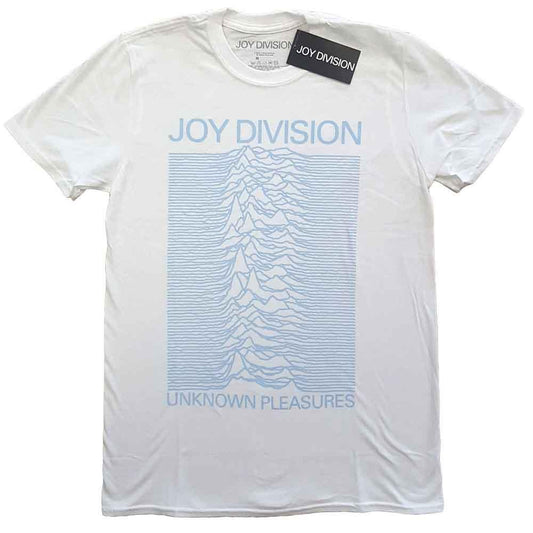Joy Division - Unknown Pleasures Blue on White (T-Shirt) - Joco Records