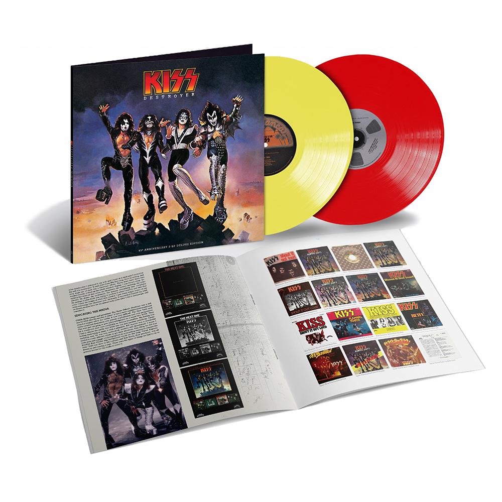 KISS - Destroyer: 45th Anniversary (Limited Edition, Yellow & Red Color Vinyl,Deluxe Edition) (2 LP) - Joco Records