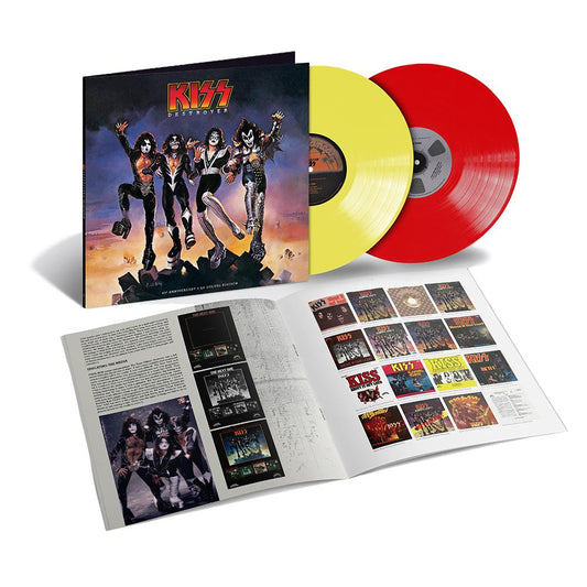 KISS - Destroyer: 45th Anniversary (Limited Edition, Yellow & Red Color Vinyl,Deluxe Edition) (2 LP) - Joco Records