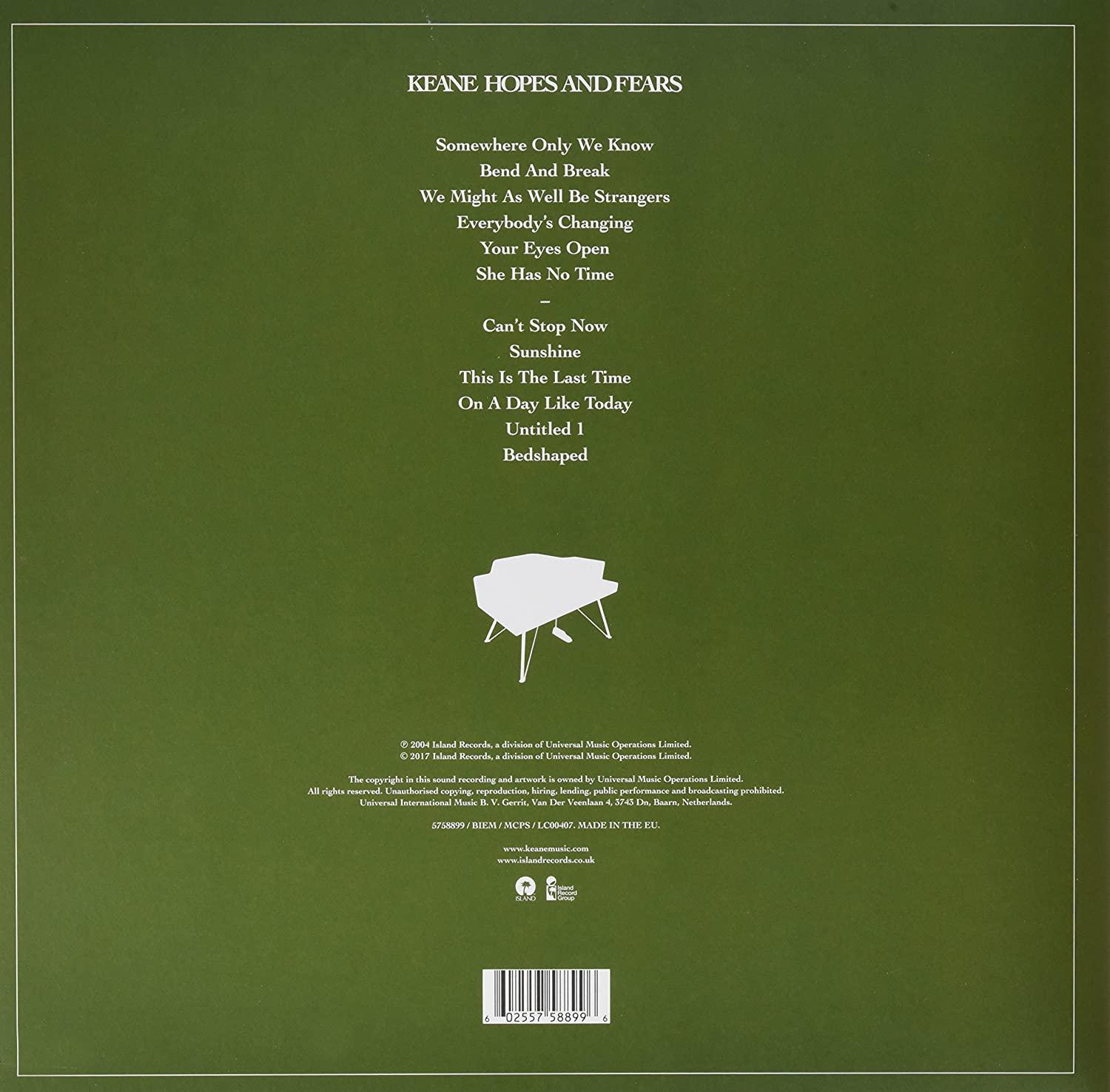 Keane - Hopes And Fears (Gatefold, 180 Gram) (LP) - Joco Records