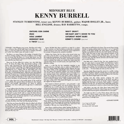 Kenny Burrell - Midnight Blue (Deluxe Gatefold Edition, Remastered, 180 Gram) (LP) - Joco Records