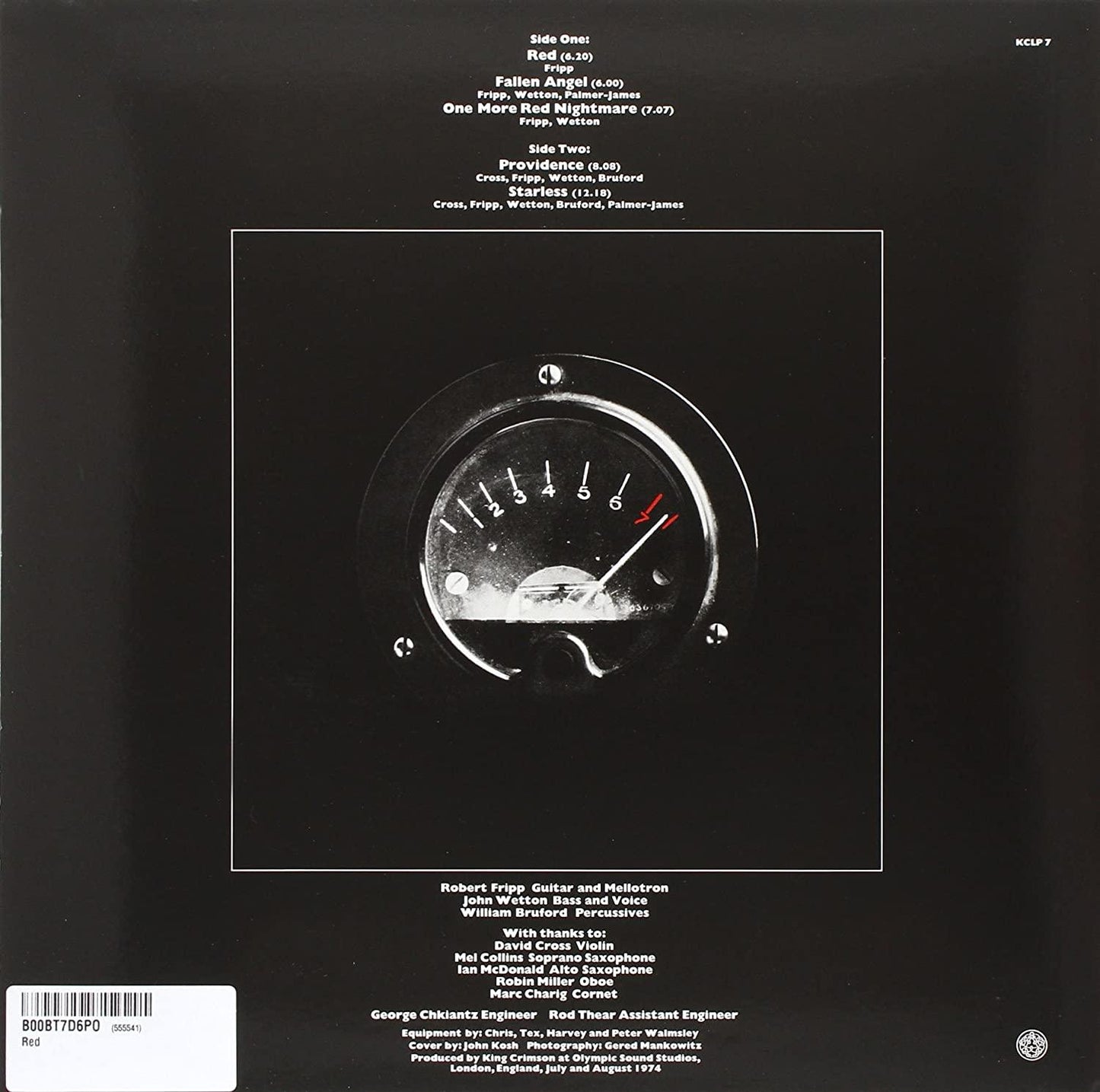 King Crimson - Red (Limited Edition, Audiophile 200 Gram) (LP) - Joco Records